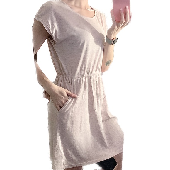 H&M Dresses Hm Basics Heathered Casual Mini Dress With Pockets Poshmark